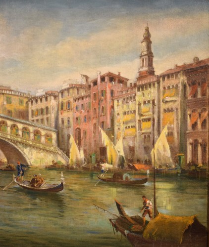 Venise, Grand Canal - Angelo Trentin (Udine1850- Wien1912) - 